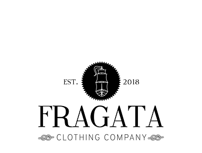 Logo | Fragata Clothing Company boat branding caravel caravela design logo sailing ship visual identity