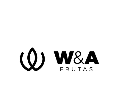 Logo | W&A Frutas branding clean design fruits logo loop visual identity