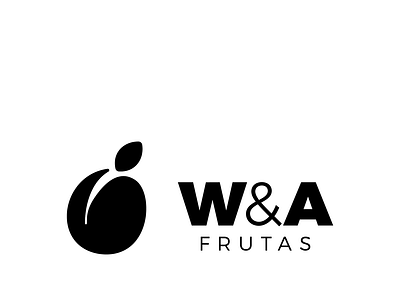 Logo | W&A Frutas ameixa apple branding design fruits logo maçã organic plum visual identity
