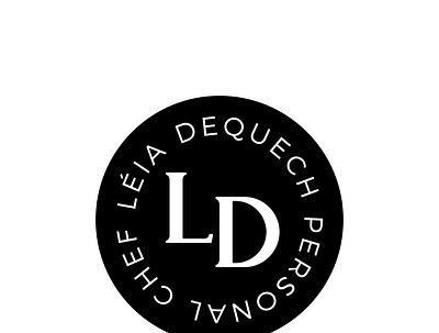 Logo | Léia Dequech branding circle clean d logo design l logo ld logo typography visual identity