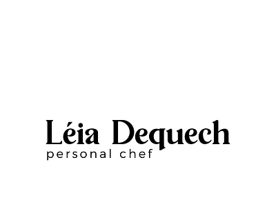 Logo | Léia Dequech branding design logo typography visual identity