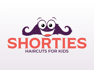 Shorties Haircuts for Kids barber barbershop branding church design church logo design illustration logo mustache vector