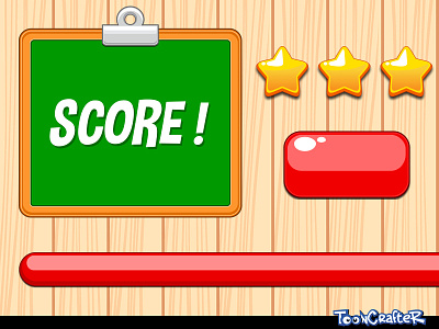 Fun Game GUI Elements background box button cartoon elements fun game gui rating star wood