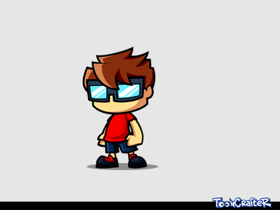 Tommy Geek - Character Animation [ dead ] animated animation asset cartoon casual character dead game gif hit sprites spritesheet