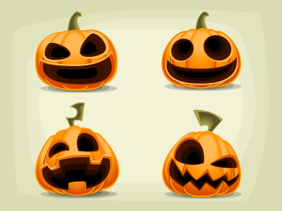 Halloween Pumpkin Cartoon Vector cartoon expression halloween illustration pumpkin shutterstock vector