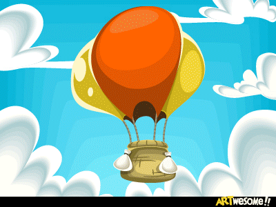 Air Balloon Cartoon Illustration air art balloon cartoon cloud illustration shutterstock sky