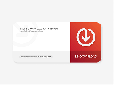 Re-Download redesign. arrow card cloud design download file icon redownload transfer