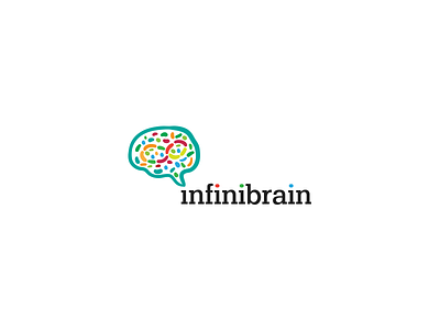 Infinibrain brain infinity logo logotype rgb space symbol