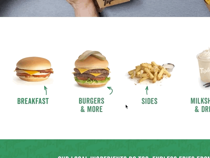 Menu Driver Cards agency animation design food hamburger iamota illustration menu ui ui ux design ui design