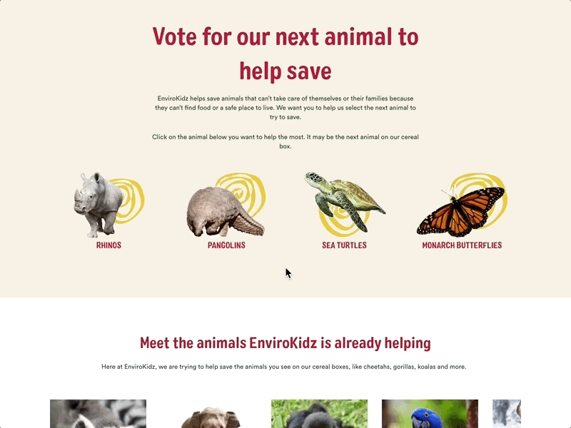 kid-friendly Interactive Voting System animal animation design enviroment grid design iamota interaction design kids menu nature planet pop up system ui ui desgin ux ux design vote