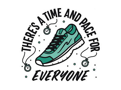 Time and Pace activewear design fitness hand lettering illustration lettering quotes typography wellness