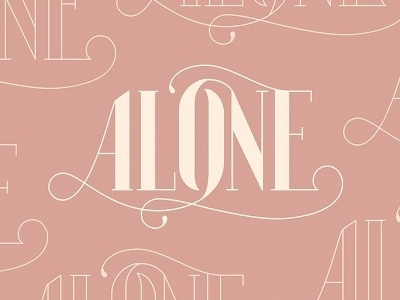 Alone - #NewMusicMonday illustration illustrator lettering music new music photoshop typography vector