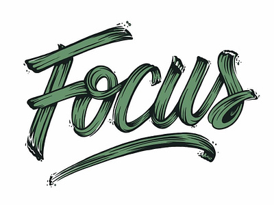 Focus design hand lettering illustration lettering logo quotes typography