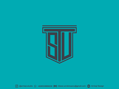 STU Monogram Logo Design