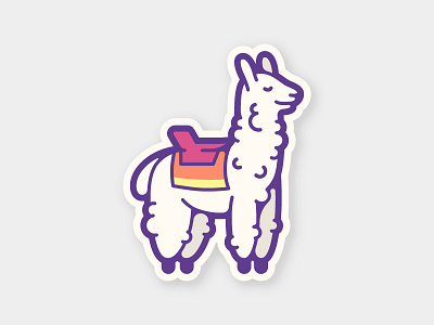 Saddle Up animal cute fur llama outdoors ride saddle