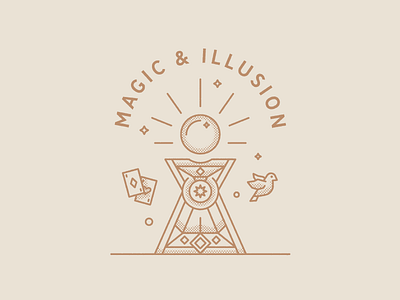 Magic & Illusion altar ball cards chest crystal dove illusion illustration magic wizard