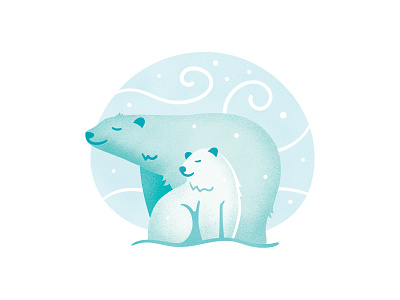 Polar Bears arctic bear blizzard cub mother mother nature polar snow winter