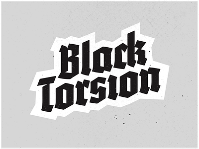 Easy Snowboards - Black Torsion Logotype blackletter fette lettering rough snowboarding snowboards