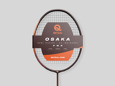 Qetzal brand - badminton rackets badminton racket sports branding sports identity