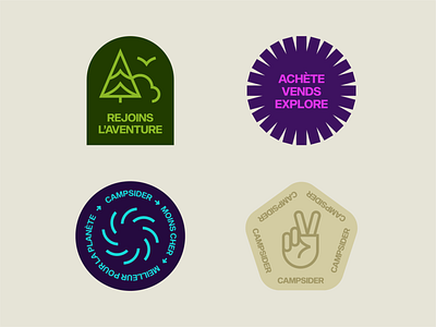 Campsider - badges badge stickers