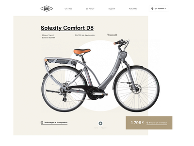 Solex website redesign bike brand e commerce heritage vintage website
