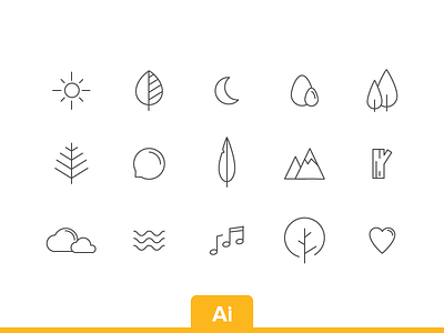 FREE | Outdoorsy icons