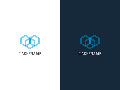 Cake Frame logo brand logo visual identity