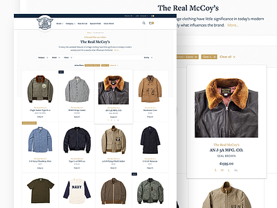 Real McCoy's Category category ecommerce fashion