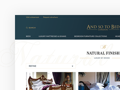 And So To Bed Category Title Detail beds ecommerce