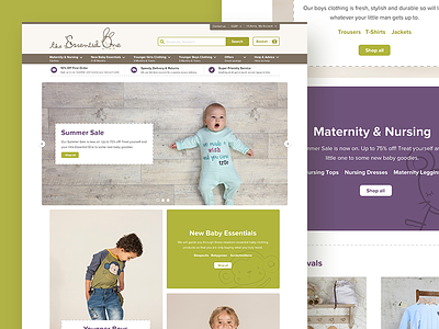 The Essential One Home baby ecommerce
