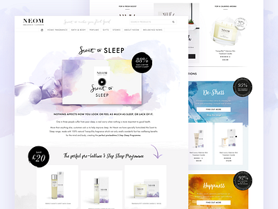 Neom Organics - Landing Pages