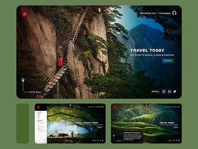 Travel today website design design ui ux