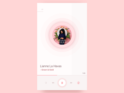 Music Player flat music play player ui ux