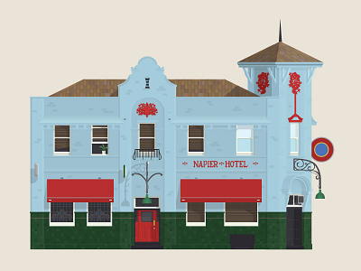 The Napier building fitzroy illustrator melbourne pub