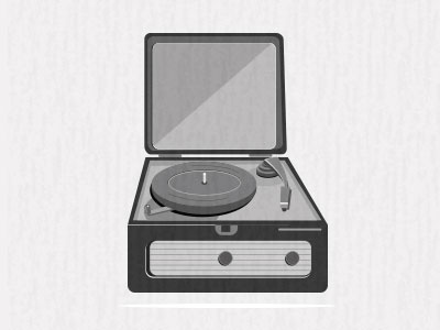 No.4  - Old Record Player - for series of prints