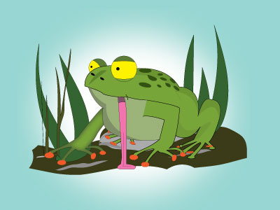 Toad cartoon childrens book illustration toad vector