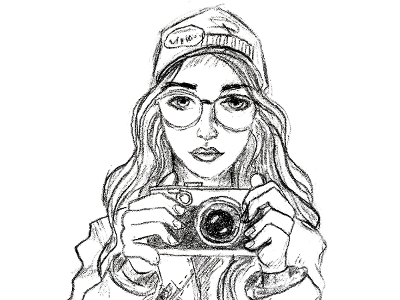 Easy Way to Draw a Girl is holding the camera  pencil sketch  How to  draw a girl taking a photo  Hi   Im Farjana Im just trying to