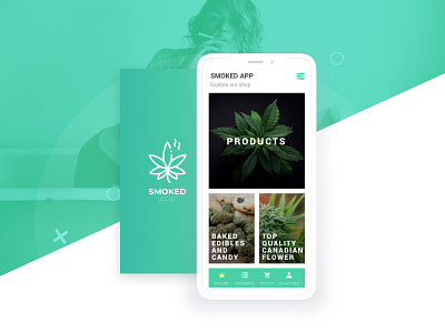 Smoked - Cannabis Mobile App app marijuana mobile smoked uiux