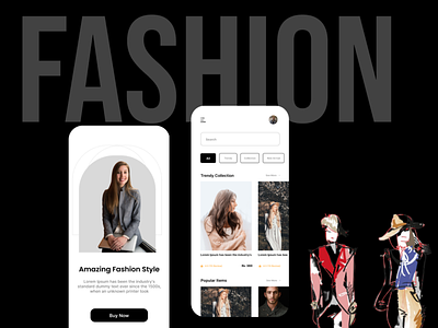 Modern Fashion animation application artist branding fashion logo mobile app motion graphics ui