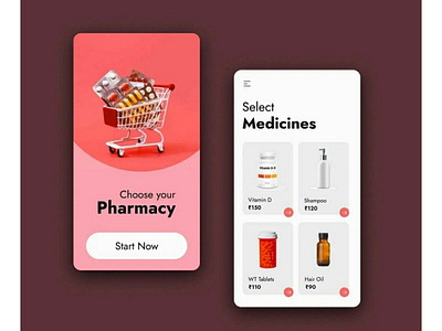 Medicine app design.