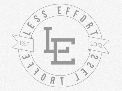 Less Effort Circle Logo backwards flip id illustrato le lesseffort logo reverse vector