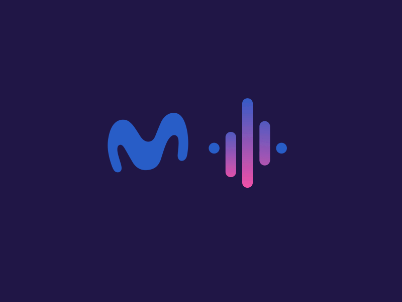 Movistar Music logo animation animation equilizer logo loop motion movistar music sound