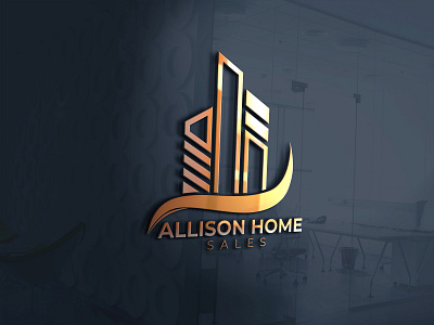 Allison Home Sales Logo Design design logo logo design branding monogram real estate vector