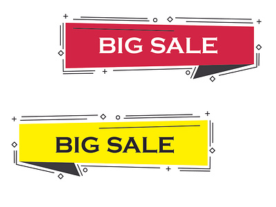 Big Sale Banner Template - Vector badge banner creative design design designer illustration promotion sales tempalte typography vector