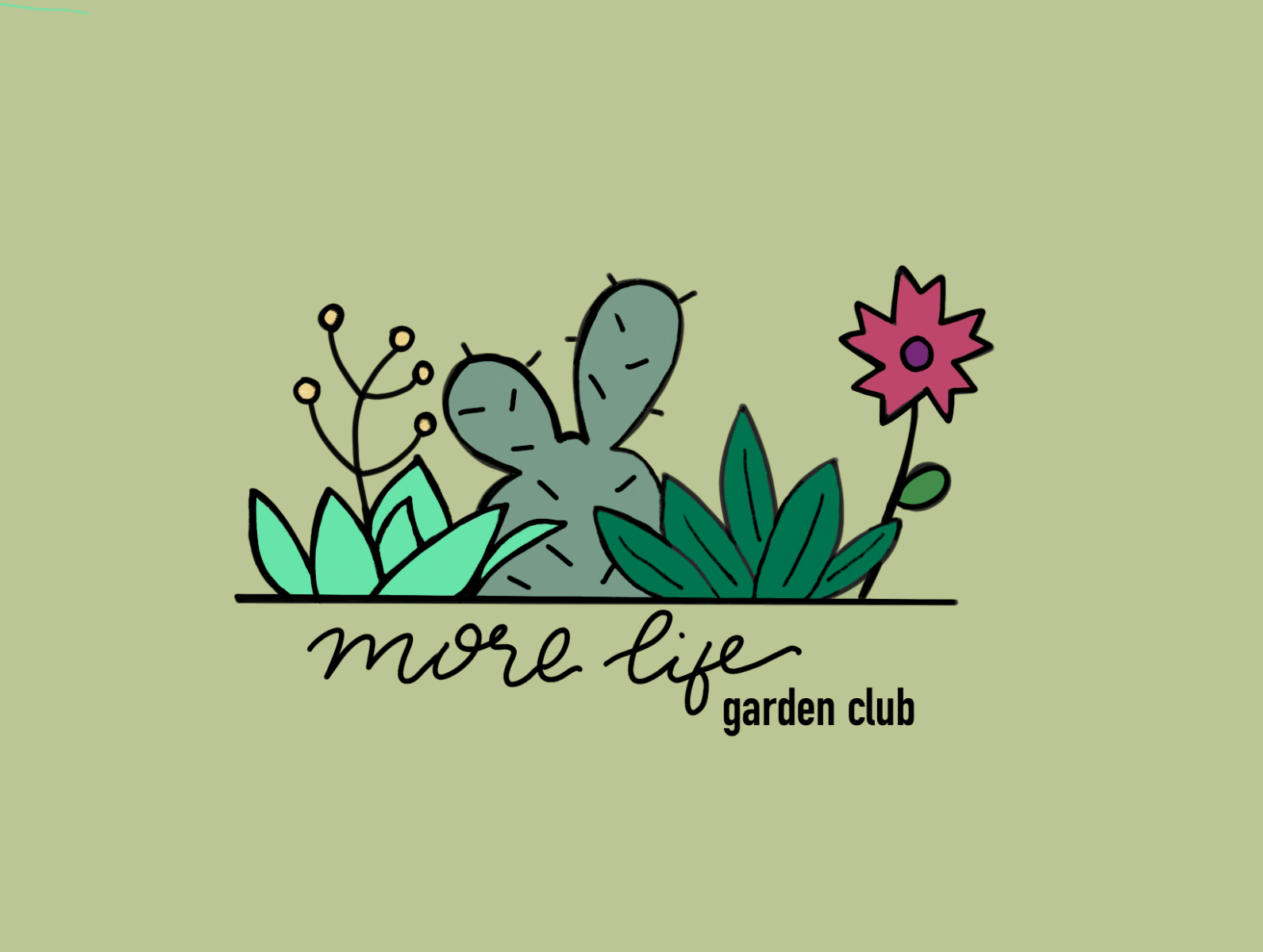 Garden Club Logo designprompt by Najla Siddiqui on Dribbble