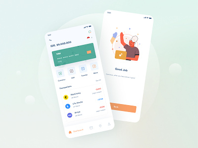 Hematz Mobile Banking App analytic app app design bank branding card design illustration modern payment transfer uiux wallet
