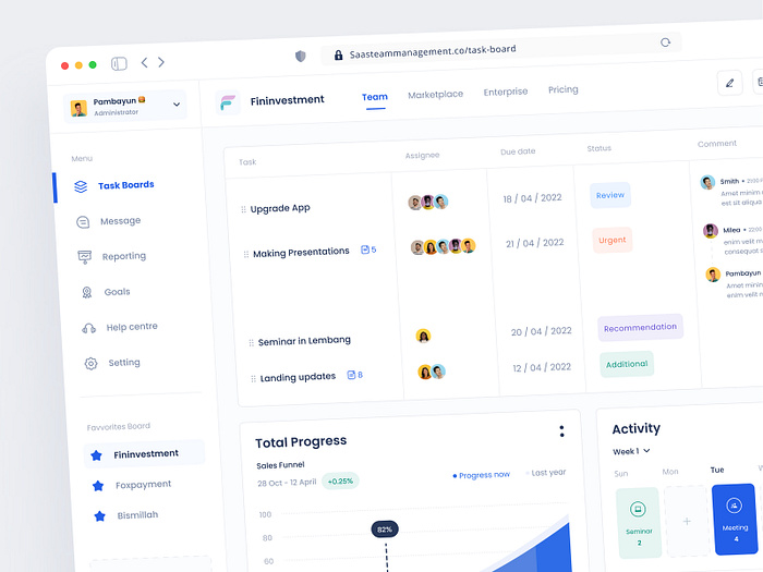 Saas Management by Dimas Arya Pambayun on Dribbble