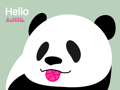 Hello dribbble dribbble panda