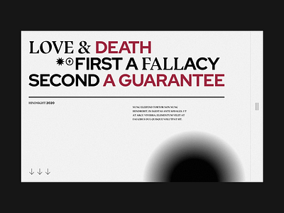 Love and Fall banner death editorial flat hero light love ui web