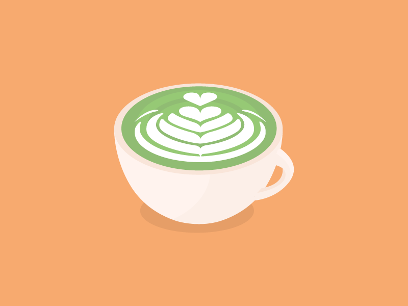 Download Matcha Latte by Mel Tan on Dribbble